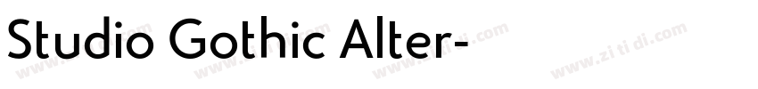 Studio Gothic Alter字体转换